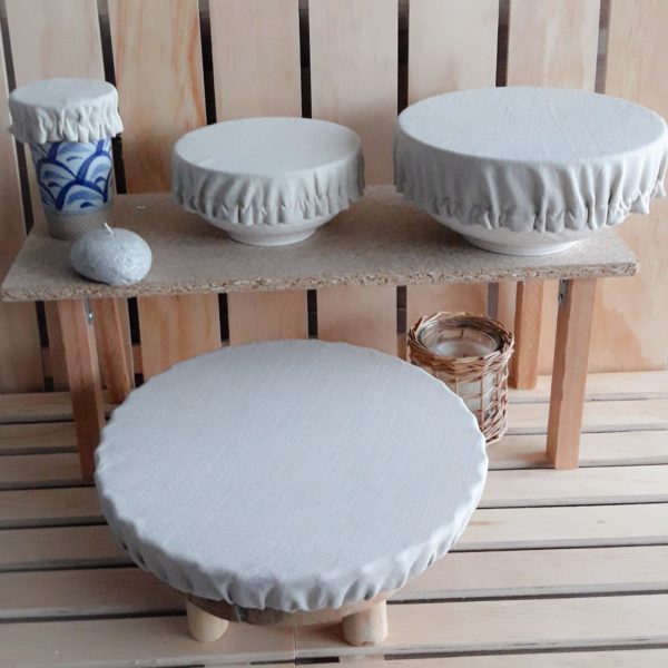 Lot 4 couvre-plats CocoonHygge lin